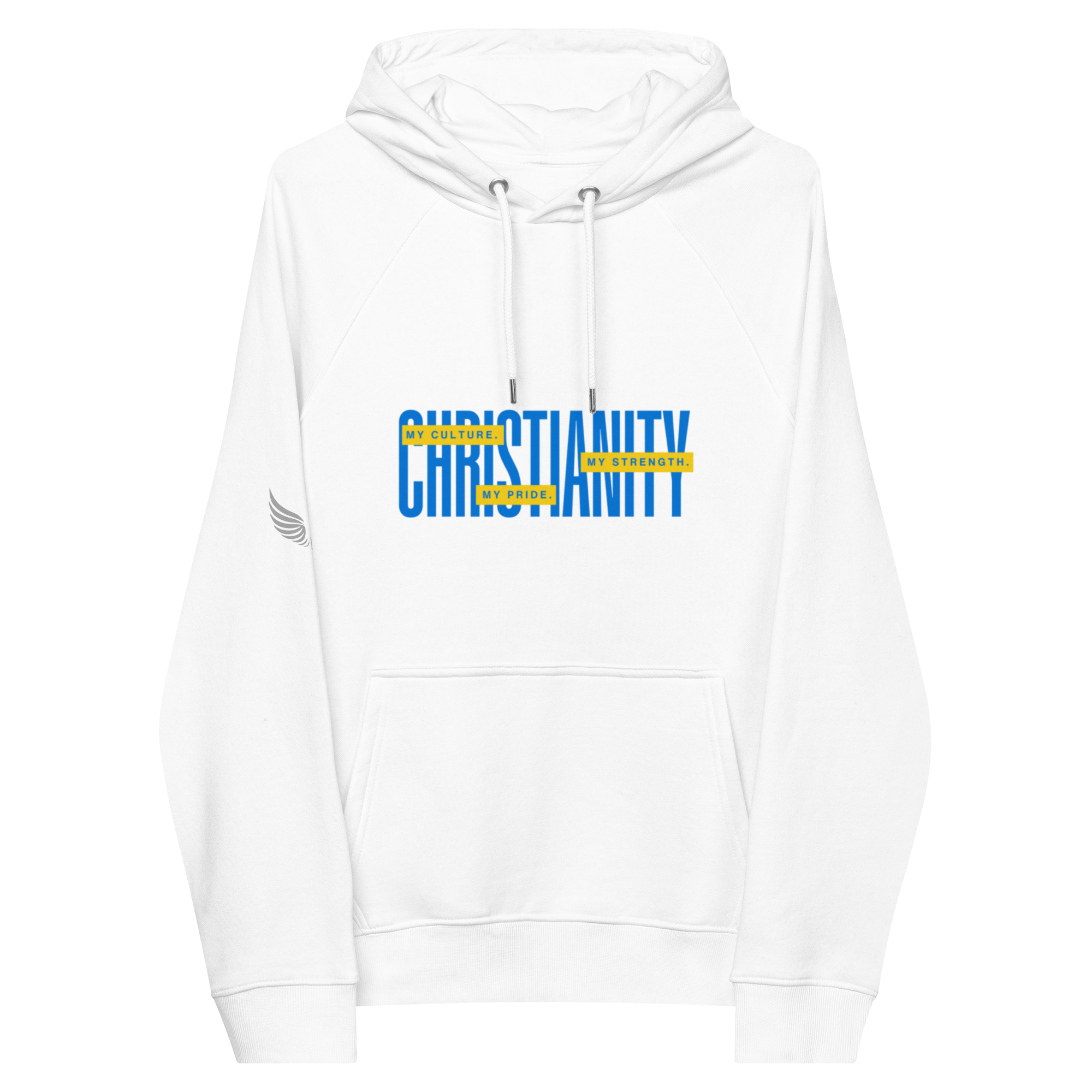 Christianity, Unisex Raglan Hoodie (Organic Cotton)