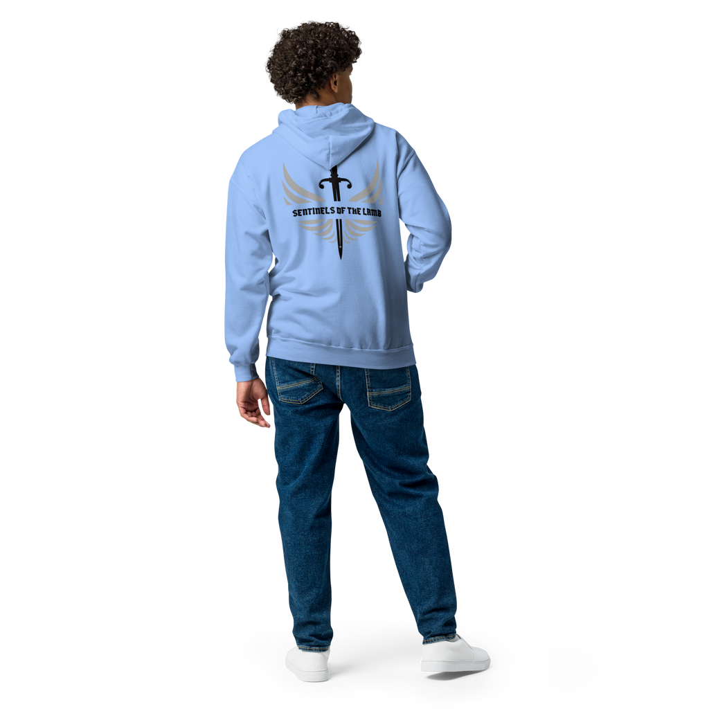 Sentinels of the Lamb, Unisex Heavy Blend Zip Hoodie