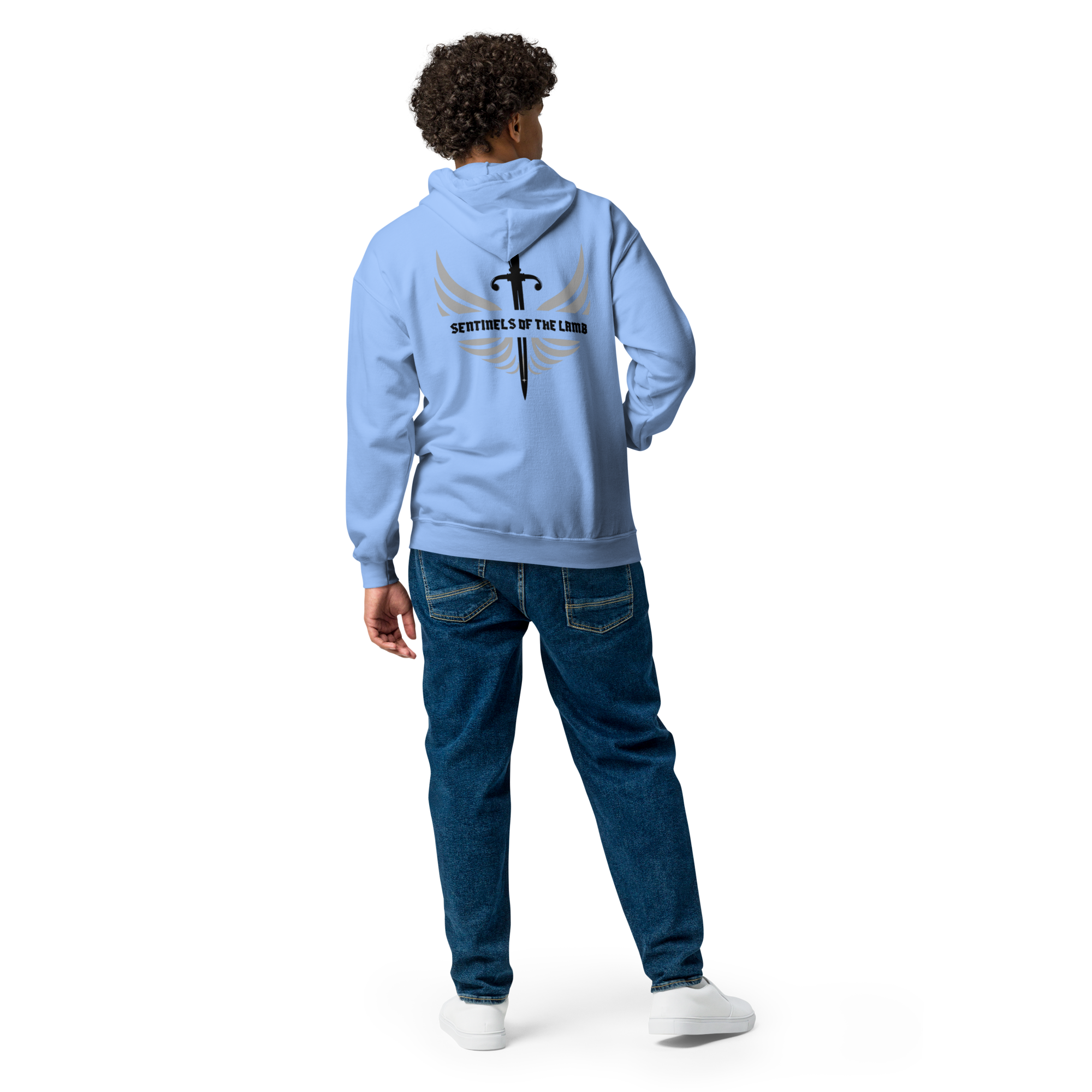 Sentinels of the Lamb, Unisex Heavy Blend Zip Hoodie